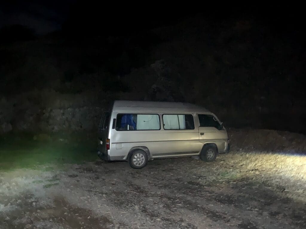 The van we found in Halswell Quarry